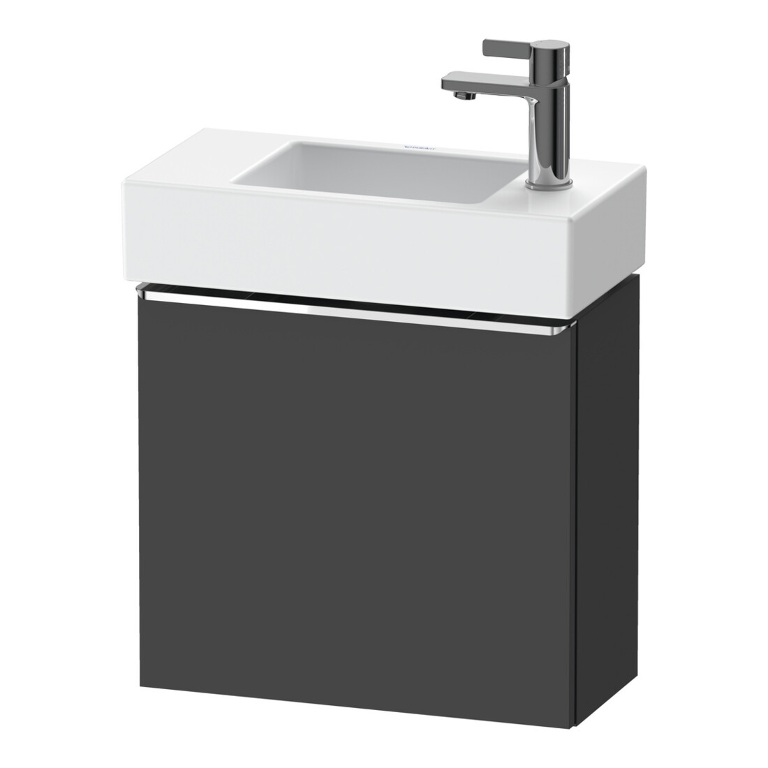 Duravit Waschtischunterschrank D-Neo 48,4x22,2x44cm, 1 Tür, An R, chr/Grap ma