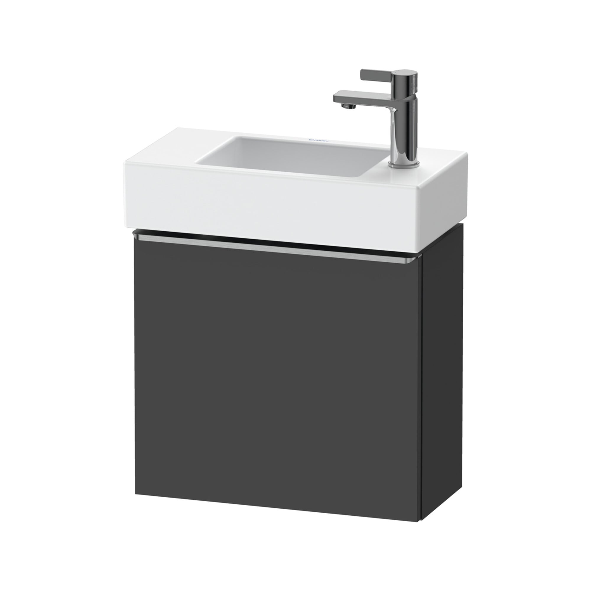 Duravit Waschtischunterschrank D-Neo 48,4x22,2x44cm, 1 Tür, An R, ES geb/Gra