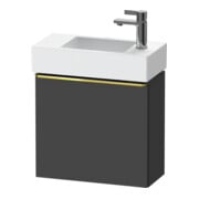 Duravit Waschtischunterschrank D-Neo 48,4x22,2x44cm, 1 Tür, An R, g pol/gra m