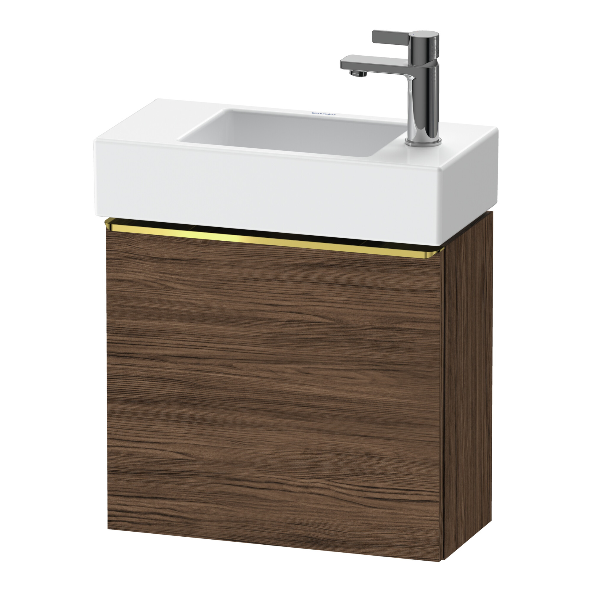 Duravit Waschtischunterschrank D-Neo 48,4x22,2x44cm, 1 Tür, An R, g pol/Nu d