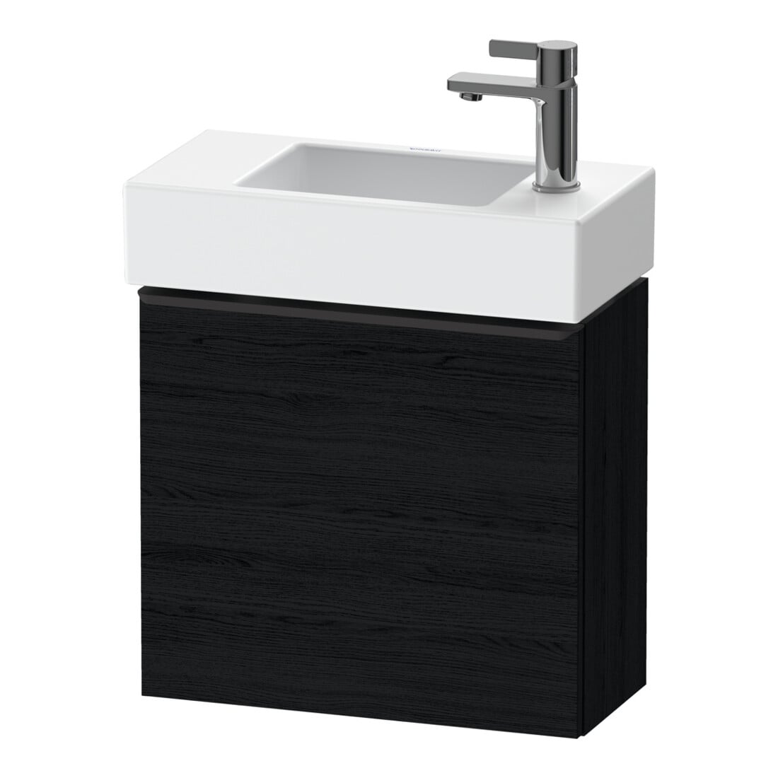 Duravit Waschtischunterschrank D-Neo 48,4x22,2x44cm, 1 Tür, An R, sw/Ei sw