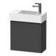 Duravit Waschtischunterschrank D-Neo 48,4x22,2x44cm, 1 Tür, An R, sw/Grap ma-1