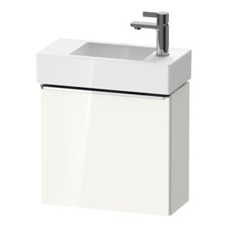 Duravit Waschtischunterschrank D-Neo 48,4x22,2x44cm, 1 Tür, An re, chr/we hgl