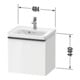 Duravit Waschtischunterschrank D-Neo 48,4x37,2x44cm, 1 A, wd, b geb/grau ma