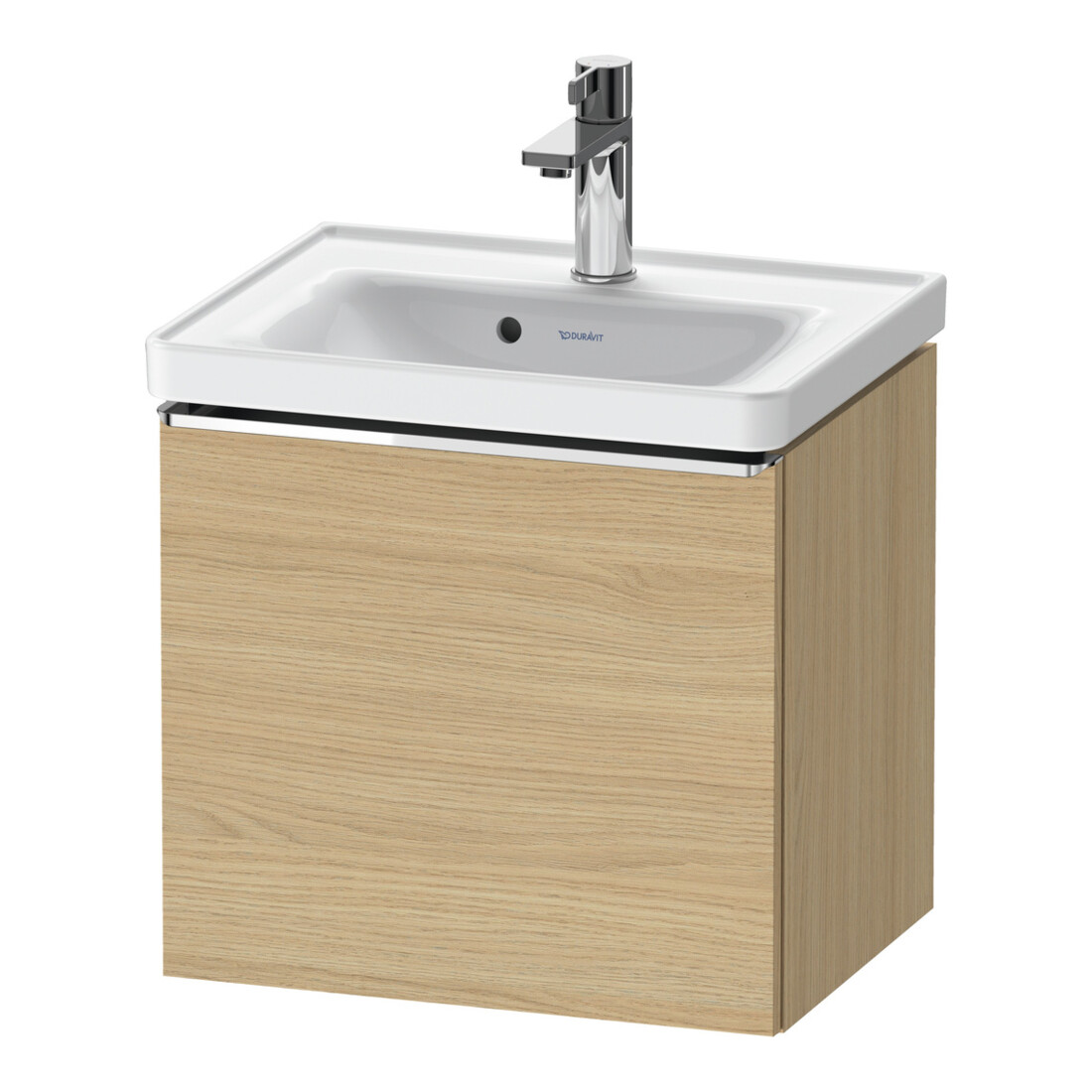 Duravit Waschtischunterschrank D-Neo 48,4x37,2x44cm, 1 A, wd, chr/Eiche Nat