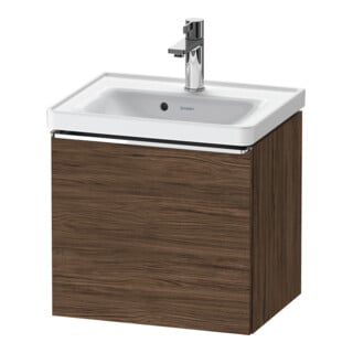 Duravit Waschtischunterschrank D-Neo 48,4x37,2x44cm, 1 A, wd, chr/Nussb dkl.