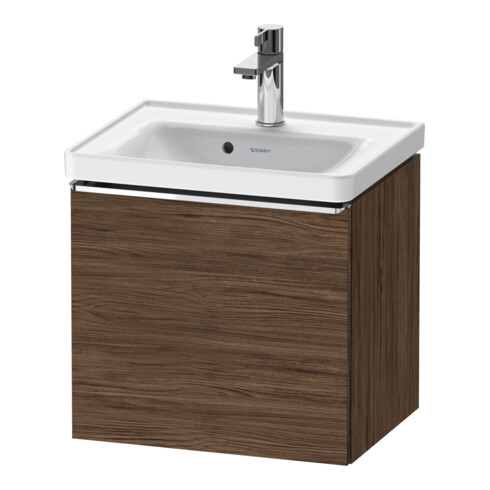 Duravit Waschtischunterschrank D-Neo 48,4x37,2x44cm, 1 A, wd, chr/Nussb dkl.