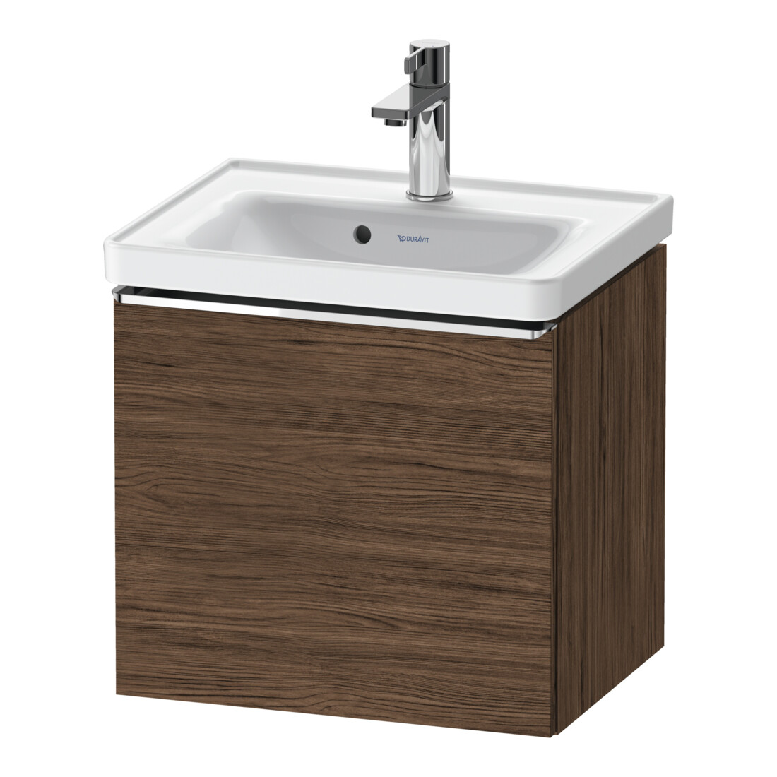 Duravit Waschtischunterschrank D-Neo 48,4x37,2x44cm, 1 A, wd, chr/Nussb dkl.