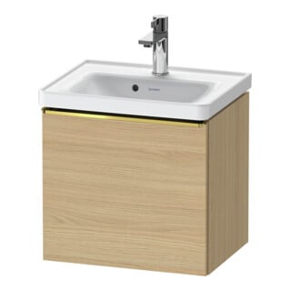 Duravit Waschtischunterschrank D-Neo 48,4x37,2x44cm, 1 A, wd, g pol/Eiche Nat