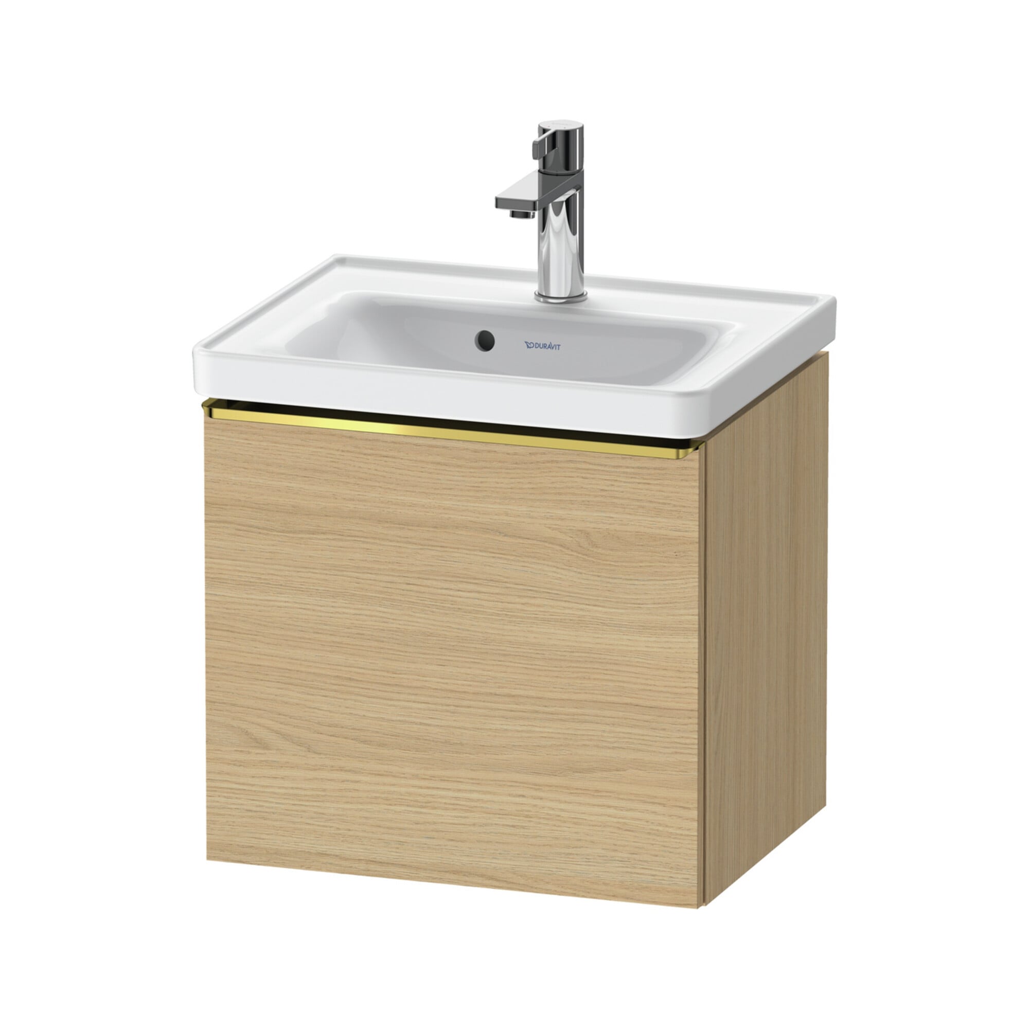 Duravit Waschtischunterschrank D-Neo 48,4x37,2x44cm, 1 A, wd, g pol/Eiche Nat