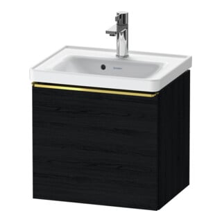 Duravit Waschtischunterschrank D-Neo 48,4x37,2x44cm, 1 A, wd, g pol/Eiche sw