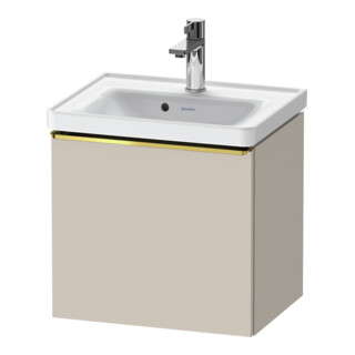 Duravit Waschtischunterschrank D-Neo 48,4x37,2x44cm, 1 A, wd, g pol/Taupe ma
