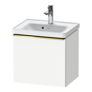 Duravit Waschtischunterschrank D-Neo 48,4x37,2x44cm, 1 A, wd, gol pol/weiß ma