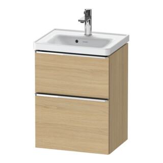 Duravit Waschtischunterschrank D-Neo 48,4x37,2x62,5cm, 1 Kast, chr/Eiche Nat