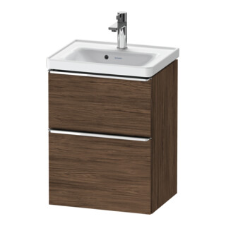 Duravit Waschtischunterschrank D-Neo 48,4x37,2x62,5cm, 1 Kast, chr/Nussb dkl.