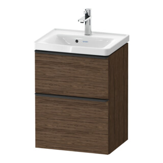 Duravit Waschtischunterschrank D-Neo 48,4x37,2x62,5cm, 1 Kast, sw/Nuss dkl.