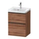Duravit Waschtischunterschrank D-Neo 48,4x37,2x62,5cm, 1 Kast, sw/Nuss Nat-1