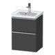 Duravit Waschtischunterschrank D-Neo 48,4x37,2x62,5cm, 1 Schubk., chr/Grap ma-1