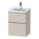 Duravit Waschtischunterschrank D-Neo 48,4x37,2x62,5cm, 1 Schubk., chr/Taup ma-1