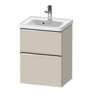 Duravit Waschtischunterschrank D-Neo 48,4x37,2x62,5cm, 1 Schubk., chr/Taup ma