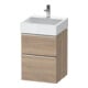 Duravit Waschtischunterschrank D-Neo 48,4x44,2cm, ch/Ei ma, 1 Kast, 1 Ausz.-1