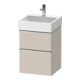 Duravit Waschtischunterschrank D-Neo 48,4x44,2cm, chr/Taup m, 1 Kast, 1 Ausz.-1