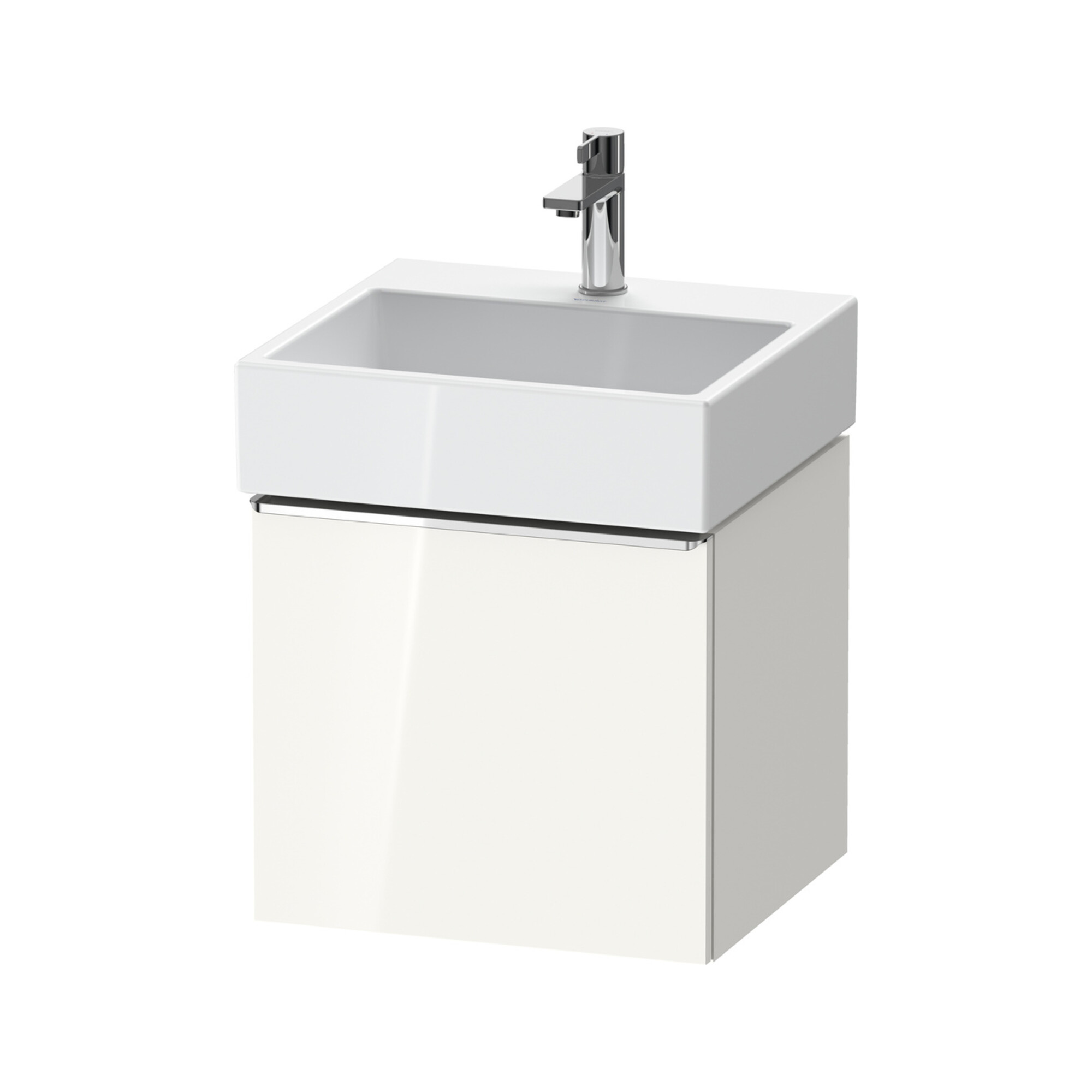 Duravit Waschtischunterschrank D-Neo 48,4x44,2cm, chr/we hgl, 1 Ausz., wandhängend