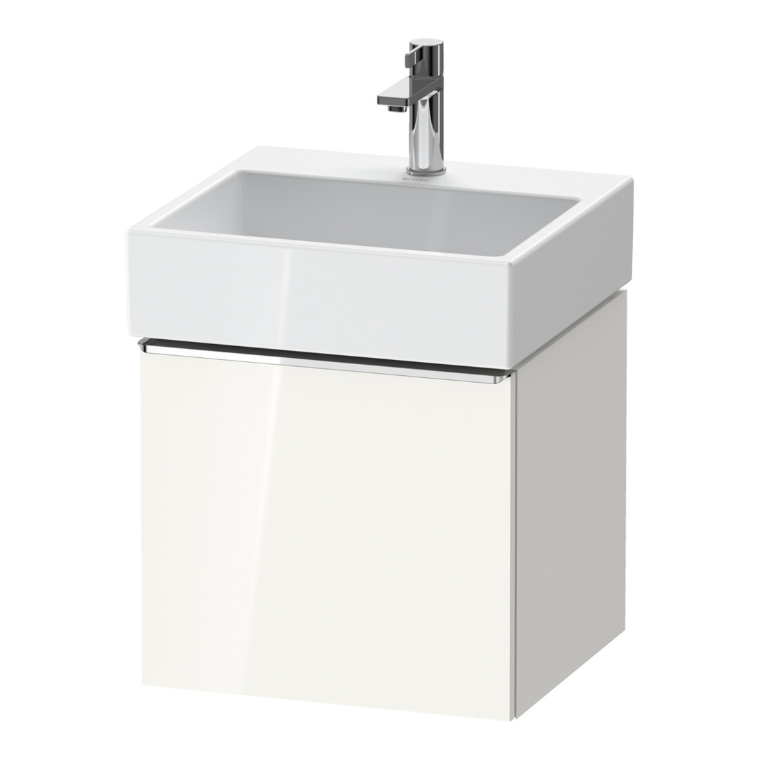 Duravit Waschtischunterschrank D-Neo 48,4x44,2cm, chr/we hgl, 1 Ausz., wandhängend
