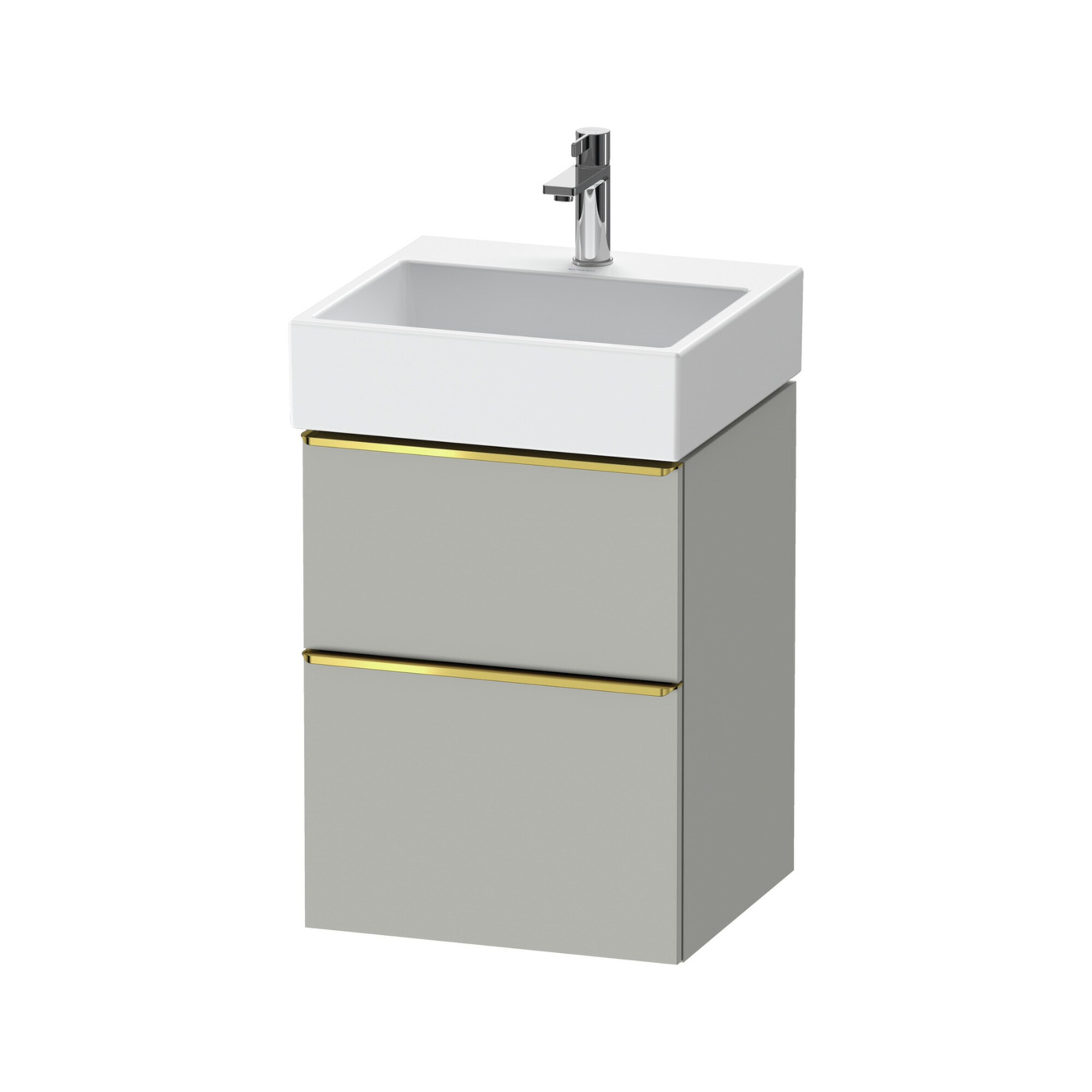Duravit Waschtischunterschrank D-Neo 48,4x44,2cm, g pol/gr m, 1 Kast, 1 Ausz.