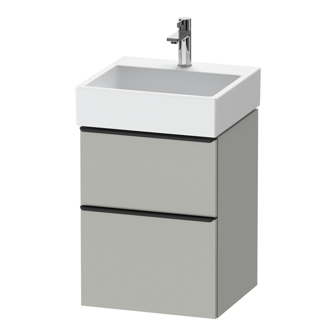 Duravit Waschtischunterschrank D-Neo 48,4x44,2cm, sw/gr m, 1 Schubk., 1 Ausz.