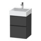 Duravit Waschtischunterschrank D-Neo 48,4x44,2cm, sw/Grap m, 1 Kast, 1 Ausz.-1