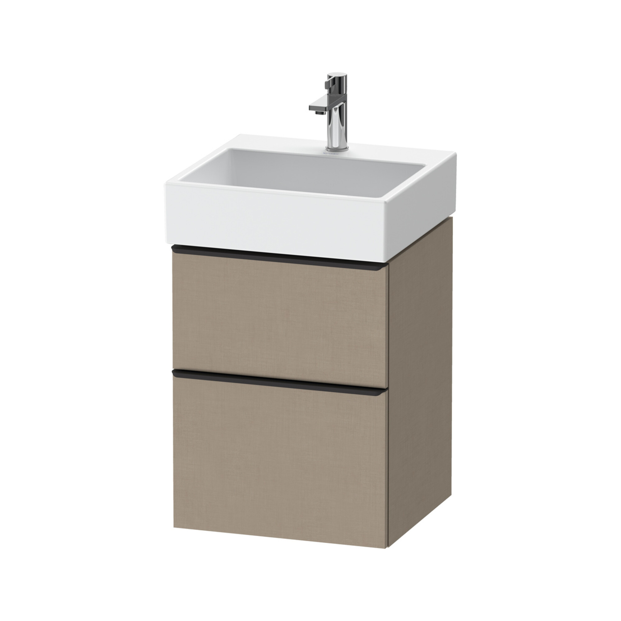 Duravit Waschtischunterschrank D-Neo 48,4x44,2cm, sw/Leinen, 1 Kast, 1 Ausz.