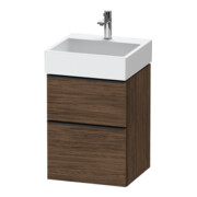 Duravit Waschtischunterschrank D-Neo 48,4x44,2cm, sw/Nuss d, 1 Kast, 1 Ausz.