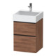 Duravit Waschtischunterschrank D-Neo 48,4x44,2cm, sw/Nuss N, 1 Kast, 1 Ausz.-1