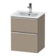 Duravit Waschtischunterschrank D-Neo 51x40,2cm, 1 Kast, 1 A, wd, chr/Leinen-1