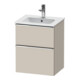 Duravit Waschtischunterschrank D-Neo 51x40,2cm, 1 Kast, 1 A, wd, chr/Taup ma-1