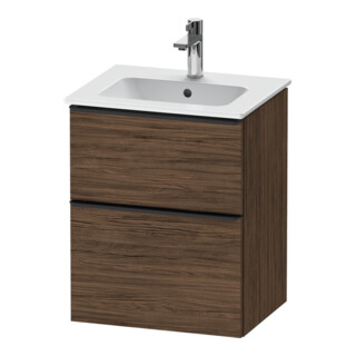 Duravit Waschtischunterschrank D-Neo 51x40,2cm, 1 Kast, 1 A, wd, sw/Nuss dkl.