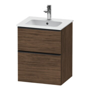 Duravit Waschtischunterschrank D-Neo 51x40,2cm, 1 Kast, 1 A, wd, sw/Nuss dkl.