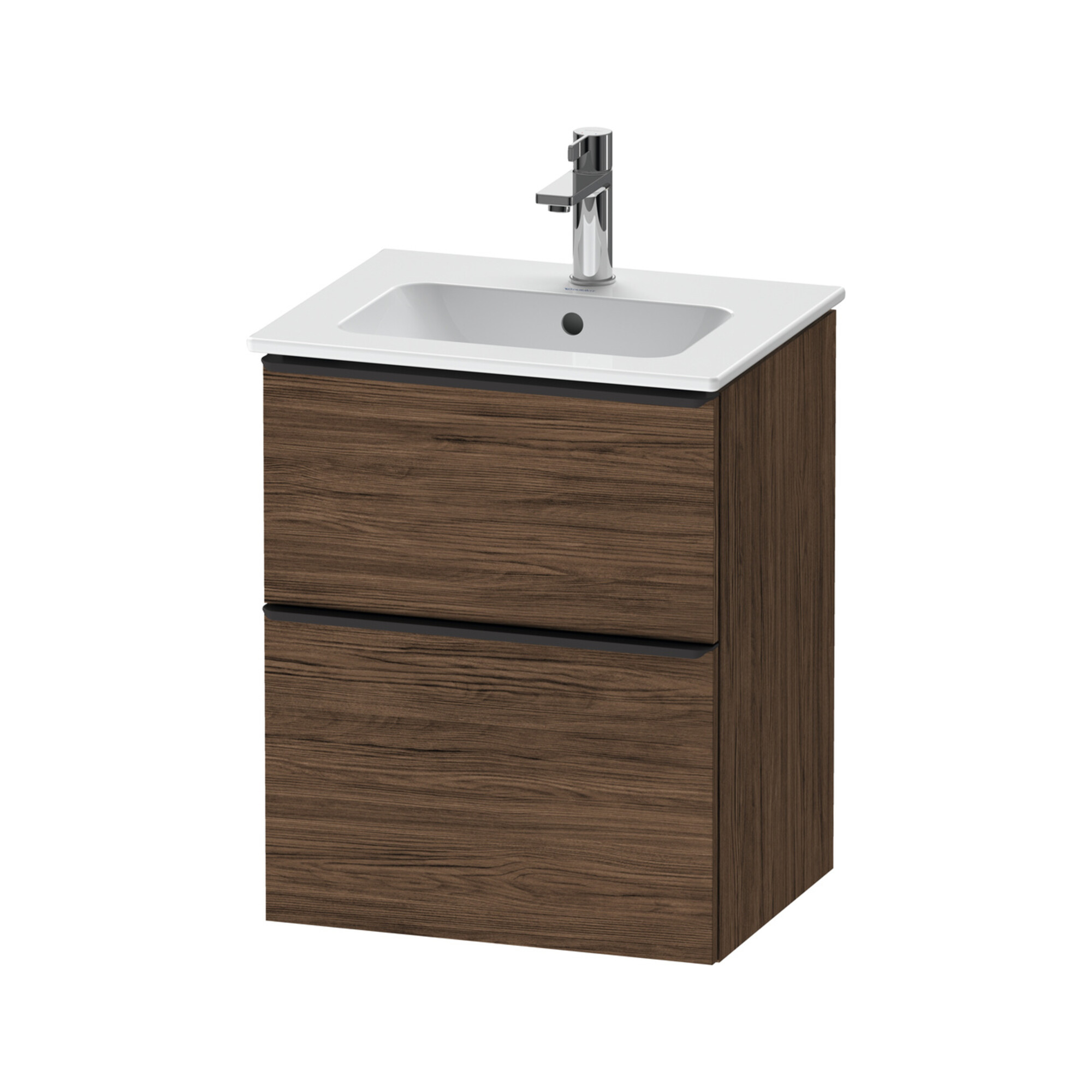Duravit Waschtischunterschrank D-Neo 51x40,2cm, 1 Kast, 1 A, wd, sw/Nuss dkl.