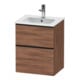 Duravit Waschtischunterschrank D-Neo 51x40,2cm, 1 Kast, 1 A, wd, sw/Nuss Nat-1