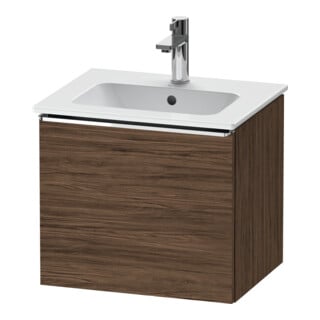 Duravit Waschtischunterschrank D-Neo 51x40,2x44cm, 1 A, wandhängend, chr/Nussb dkl.