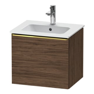 Duravit Waschtischunterschrank D-Neo 51x40,2x44cm, 1 A, wd, g pol/Nussb dkl.