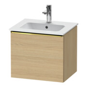 Duravit Waschtischunterschrank D-Neo 51x40,2x44cm, 1 A, wd, gol pol/Eiche Nat