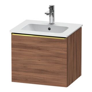 Duravit Waschtischunterschrank D-Neo 51x40,2x44cm, 1 A, wd, gol pol/Nussb Nat