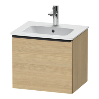 Duravit Waschtischunterschrank D-Neo 51x40,2x44cm, 1 A, wd, schwarz/Eiche Nat