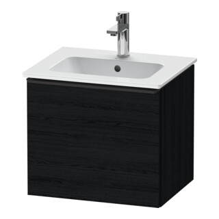 Duravit Waschtischunterschrank D-Neo 51x40,2x44cm, 1 A, wd, schwarz/Eiche sw