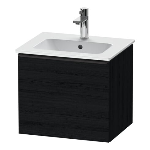 Duravit Waschtischunterschrank D-Neo 51x40,2x44cm, 1 A, wd, schwarz/Eiche sw