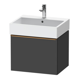 Duravit Waschtischunterschrank D-Neo 58,4x44,2cm, b geb/Gra m, 1 Ausz., wandhängend
