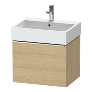 Duravit Waschtischunterschrank D-Neo 58,4x44,2cm, ch/Ei Nat, 1 Ausz., wandhängend