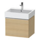 Duravit Waschtischunterschrank D-Neo 58,4x44,2cm, ch/Ei Nat, 1 Ausz., wandhängend-1